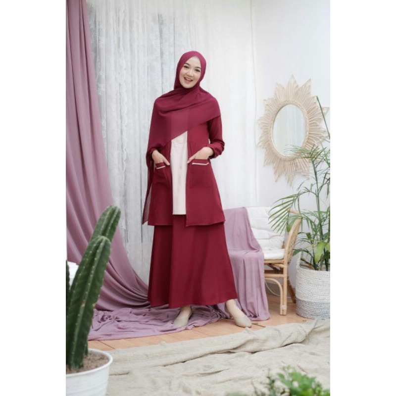Amboi Dress by Goldyna | 3 in 1 | Gamis Muslimah | Gamis Syar'i | Gamis Cantik
