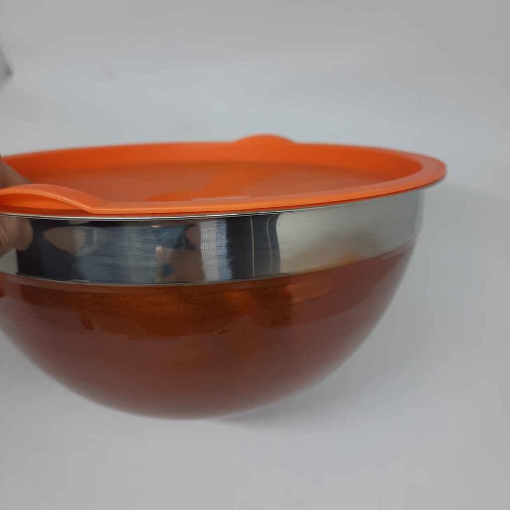 Mixing bowl dengan tutup 24cm orange