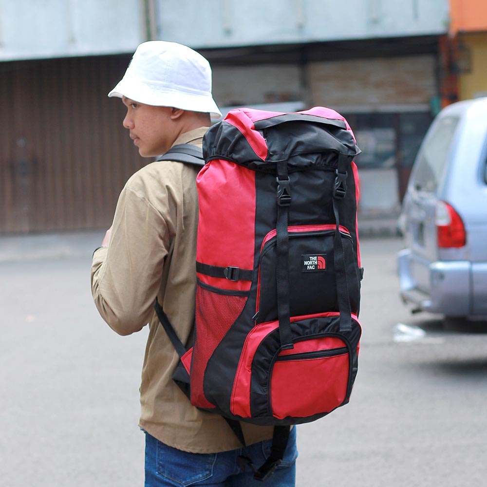 Tas Gunung 60 Liter Ransel Keril 60L Merah 118