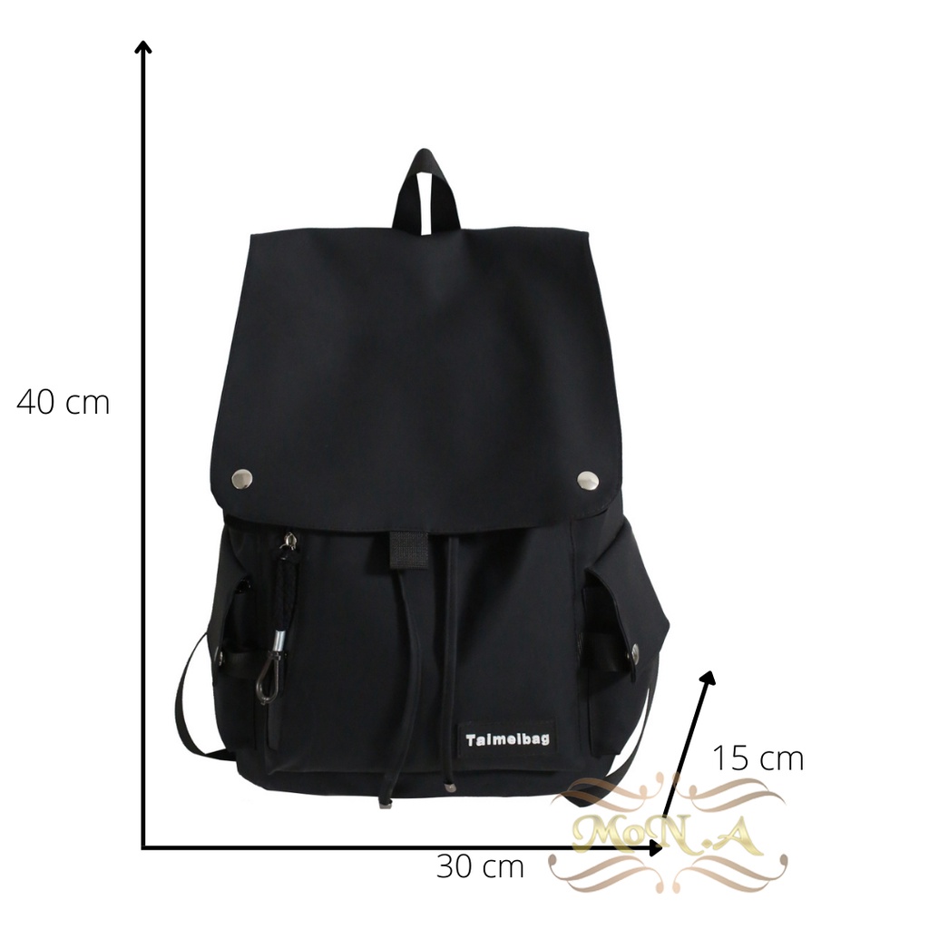 Tas Ransel Pria/Wanita Backpack Kuliah/Sekolah SMP SMA Dewasa Waterproof Trendy Muat banyak Kualitas Import Premium - M0183