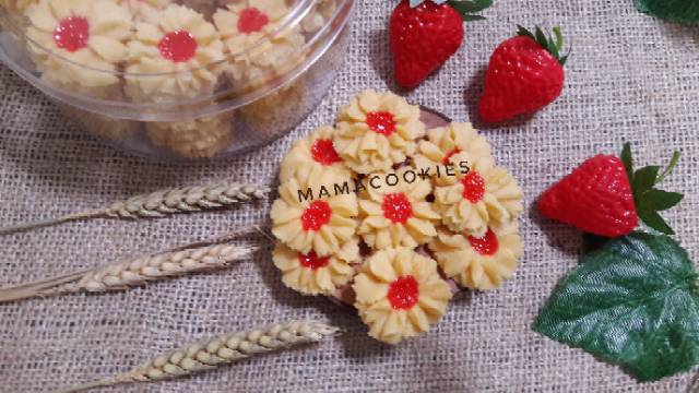 

♥ MAMACOOKIES ♥ Kue Kering Semprit Mawar / Kue Kering Jadul / Cookies Mawar / Semprit Murah Enak