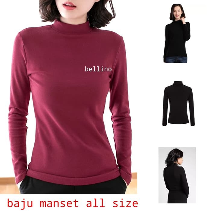  MANSET  BAJU  WANITA  MURAH BERKUALITAS KAOS DALAMAN POLOS 