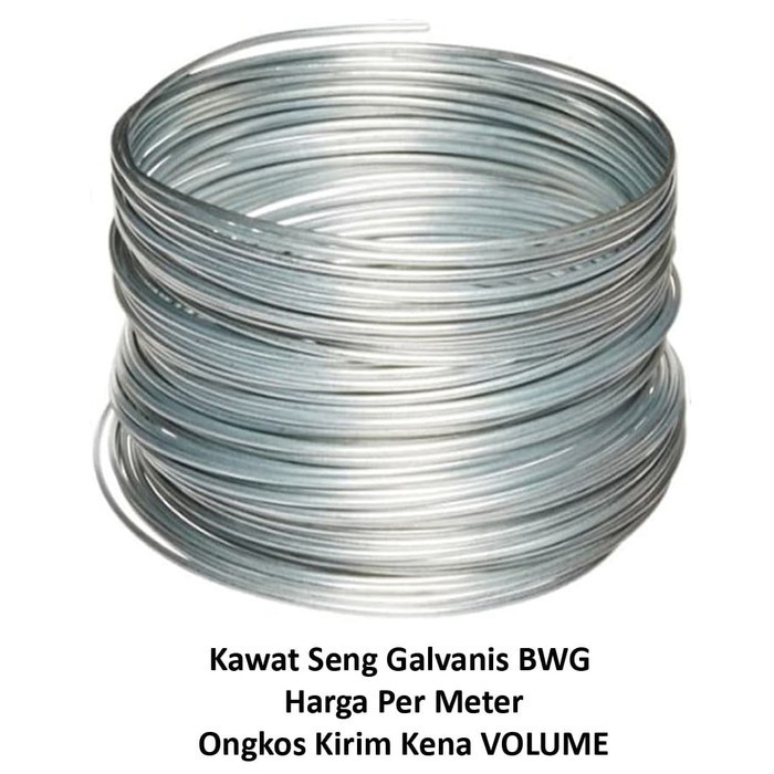 Jual Kawat Seng Galvanis Bwg Mm Harga Per Meter Kawat Tali