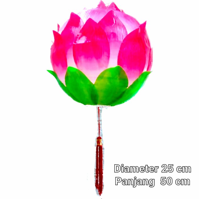 Lampion Lotus Pink Dekorasi Imlek Lampu Lampion Bunga Sakura Pink Harga Grosir Termurah