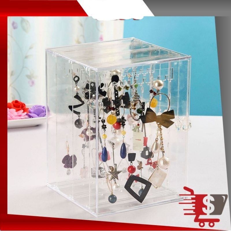 BPT - R7052 Rak Anting Aksesoris Wanita / Kotak Penyimpanan Anting Anting / Rak Anting Multifungsi