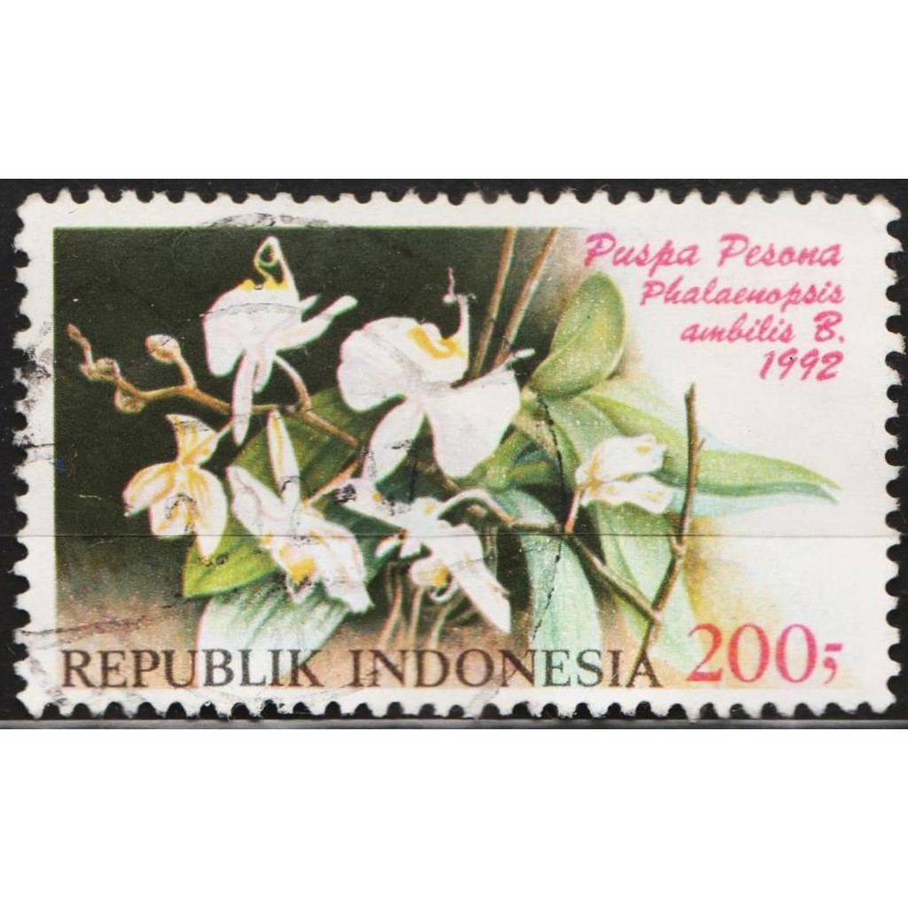 

Perangko Filateli G47 - Indonesia VFU 1v 20.01.1992 Flower