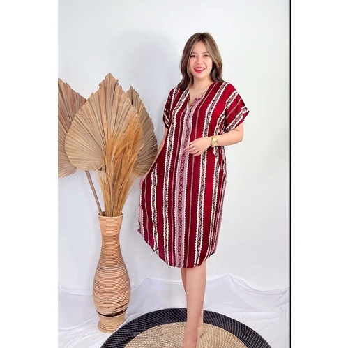 Daster Bali Busui-BSI - OMIRA MAROON