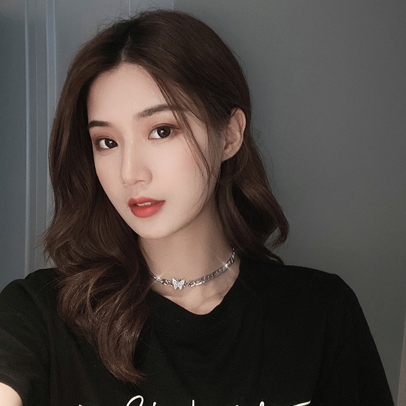 Butterfly Kalung choker Rantai Klavikula Desain Kupu-Kupu Untuk Wanita
