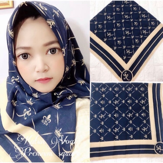 Hijab Segi Empat Motif Syahrini KW