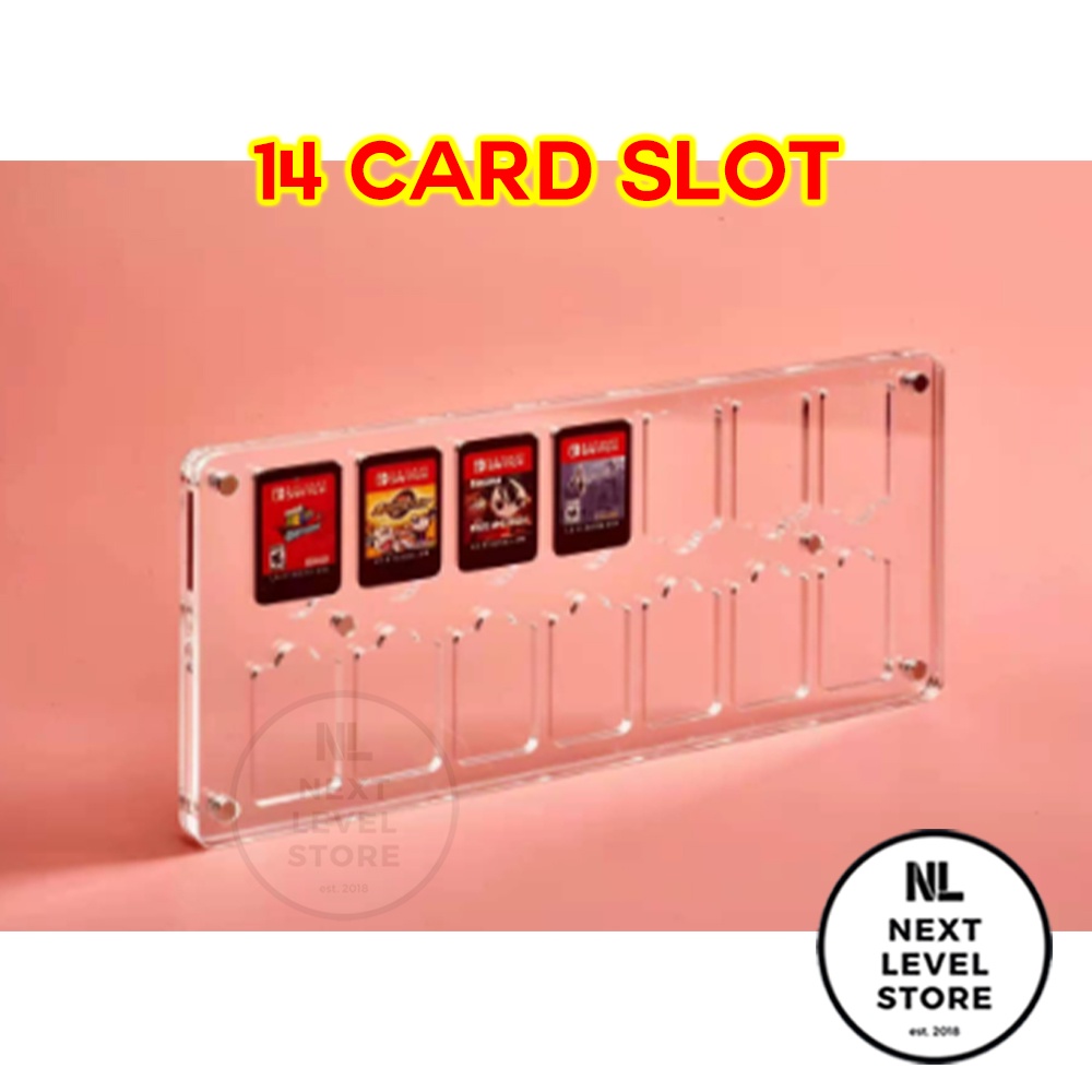 Magnetic Game Card Storage Box Acrylic Clear for Nintendo Switch Games