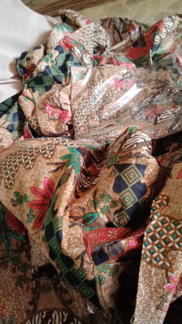 Batik Couple Maura Sania Ruffle Ori Ndoro Jowi Dnt M L Xl Xxl All Size