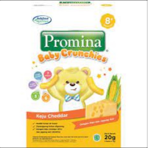 Promina Snack Baby Crunchies Keju Cheddar 20 Gram