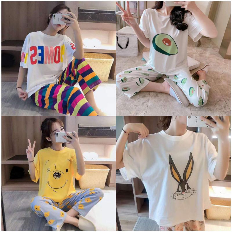 BAJU TIDUR PIYAMA KOREA REMAJA DEWASA