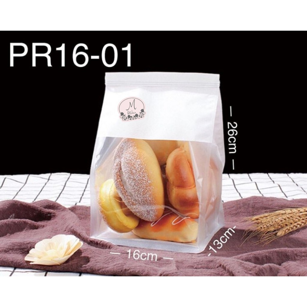 Plastik Roti Klip PR1601 Putih (10pcs) / Plastik Roti/ Packing Roti