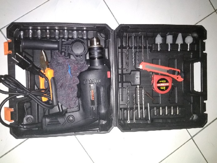 Promo Mesin Bor Lmpec Koper Drill Tangan 13mm Uchiha Japan Uciha Impak Beton Besi Kayu