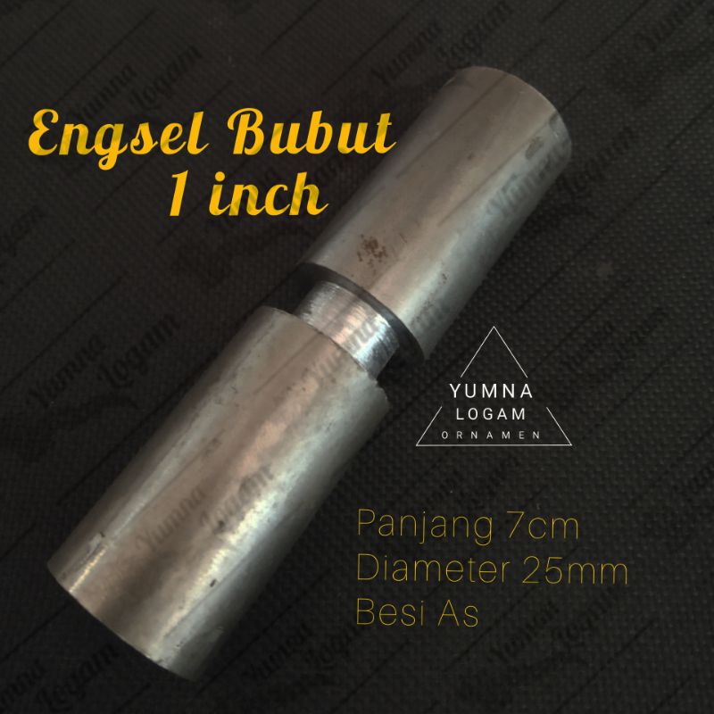 Engsel Bubut / Engsel Pagar Besi 1" / Engsel bulat/ Engsel pintu besi