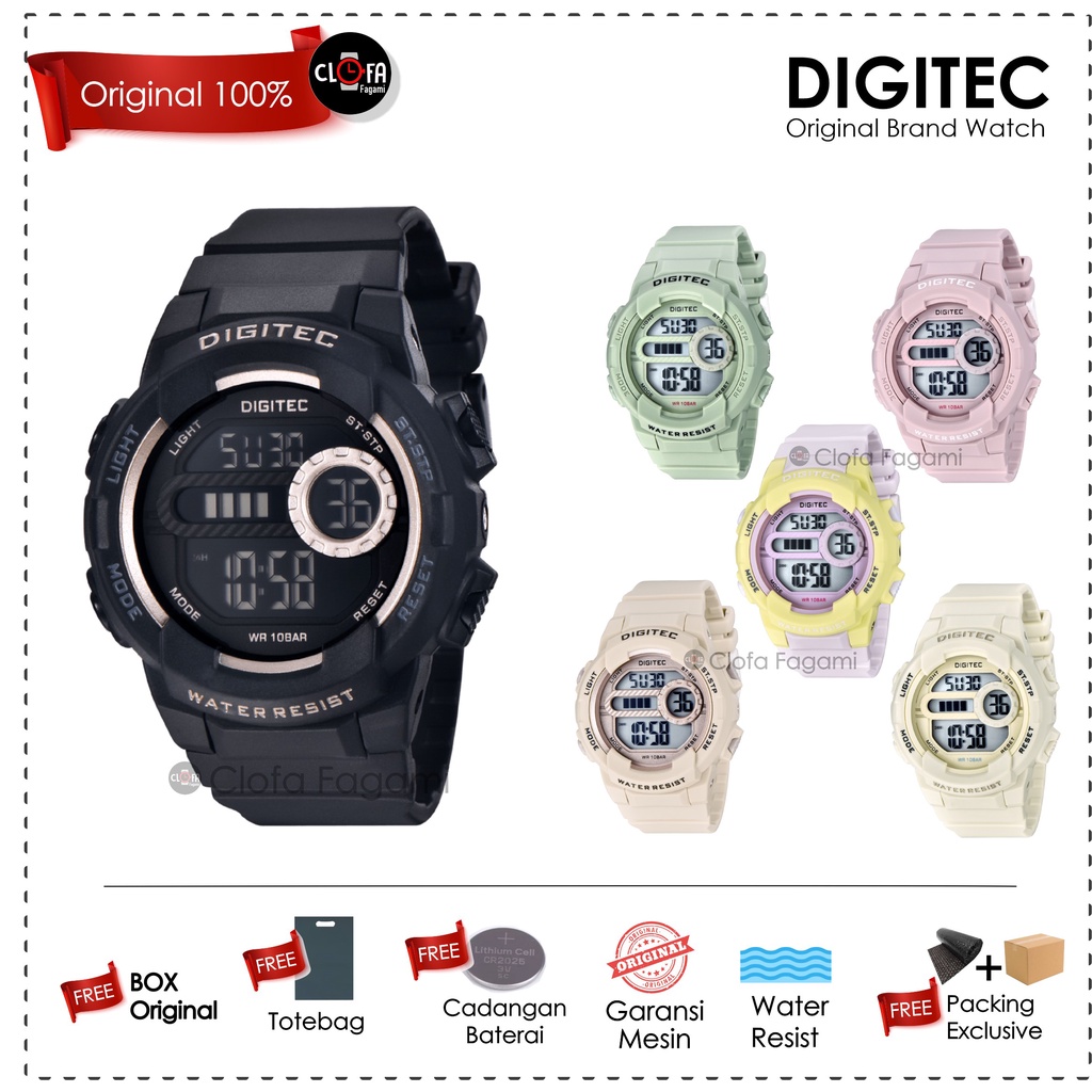 DIGITEC POP /clofafagami/ JAM TANGAN ORIGINAL / JAM DIGITEC ORIGINAL / JAM TANGAN DIGITEC WANITA / J