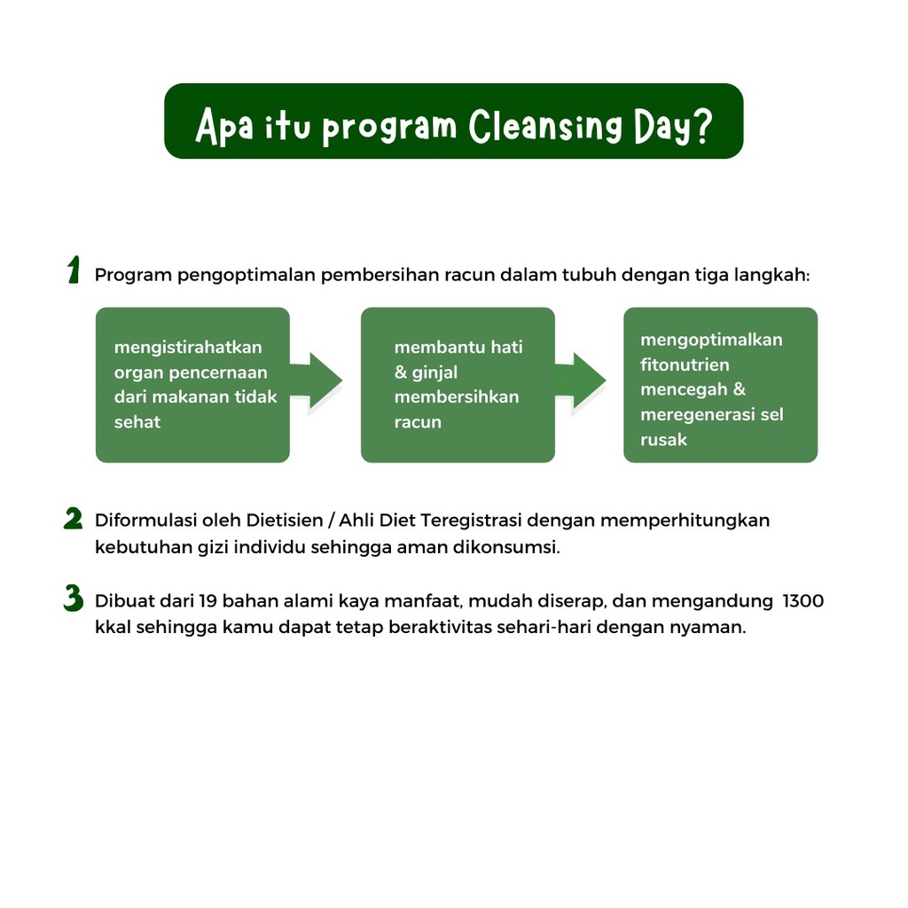 

Ay00! Cleansing Day Kboon 10 Botol @250ml Dietisien Formulasi