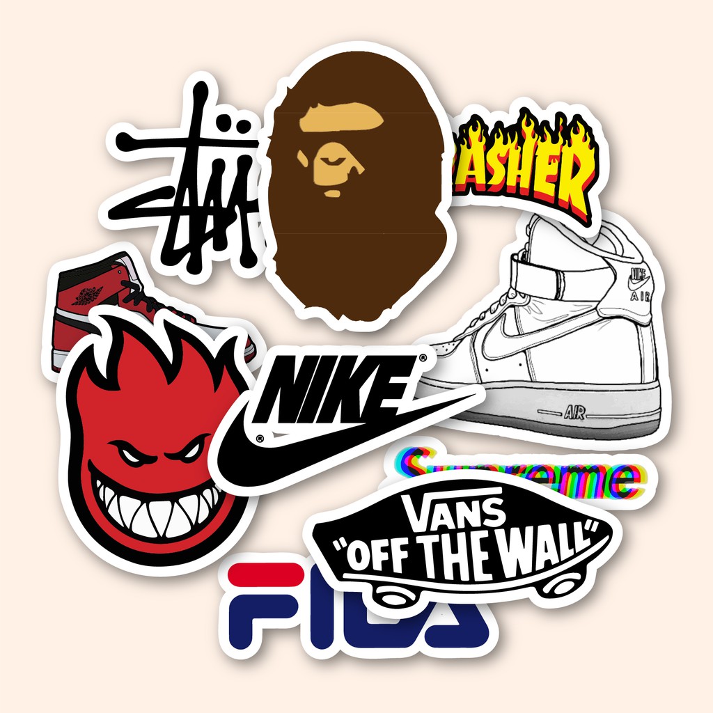 STICKER/STIKER CUTTING AESTHETIC PACK HYPEBEAST LOGO - FOR TUMBLR/HELM/LAPTOP/CASE/HP
