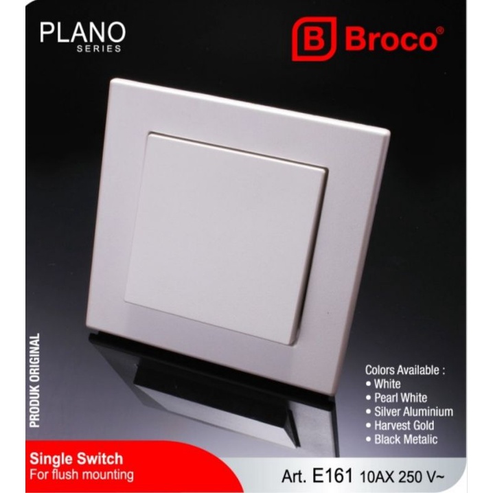 Broco Plano skakel engkel Silver alumium