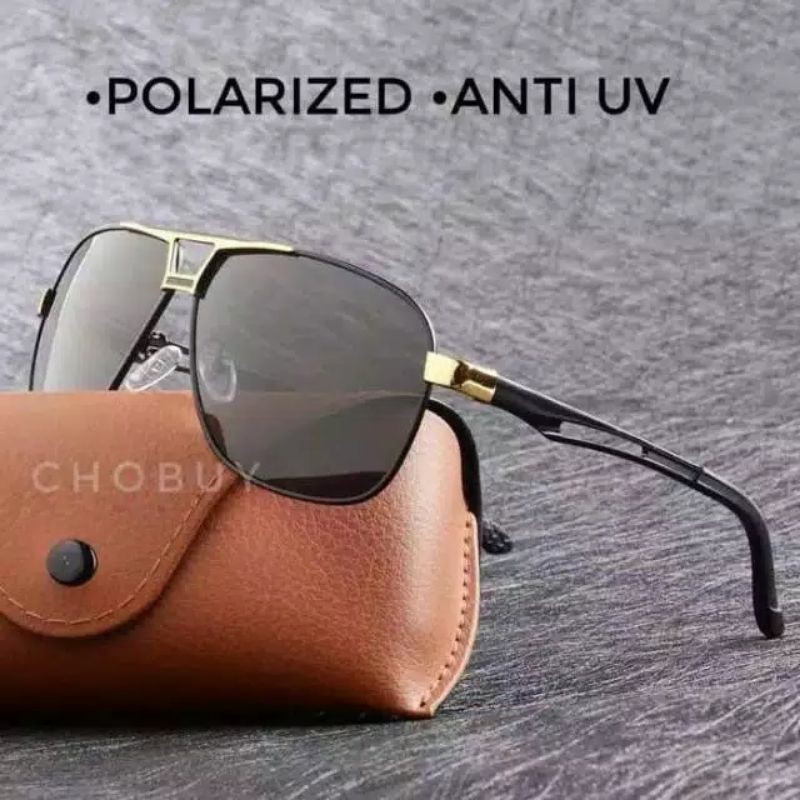 Kacamata Photocromic Polarized Anti UV 400 Aviator PP8521