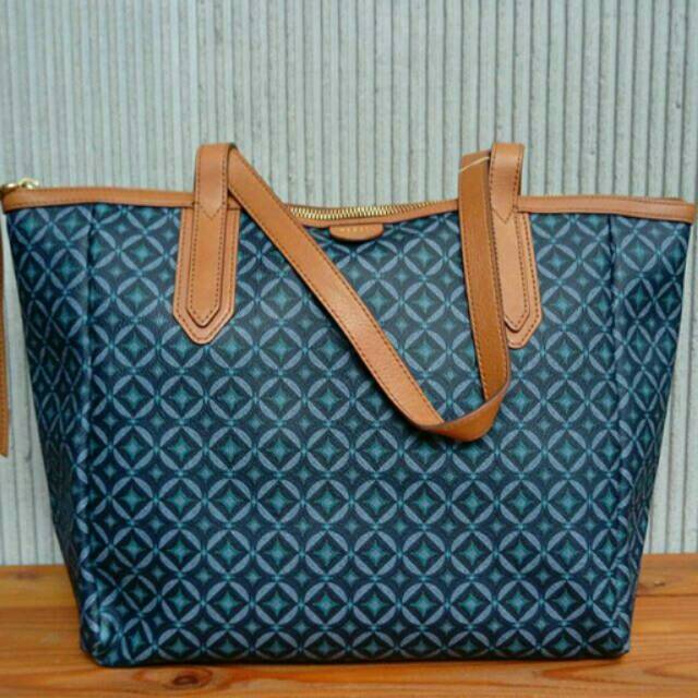 Fossil Sydney Shopper Blue Multi