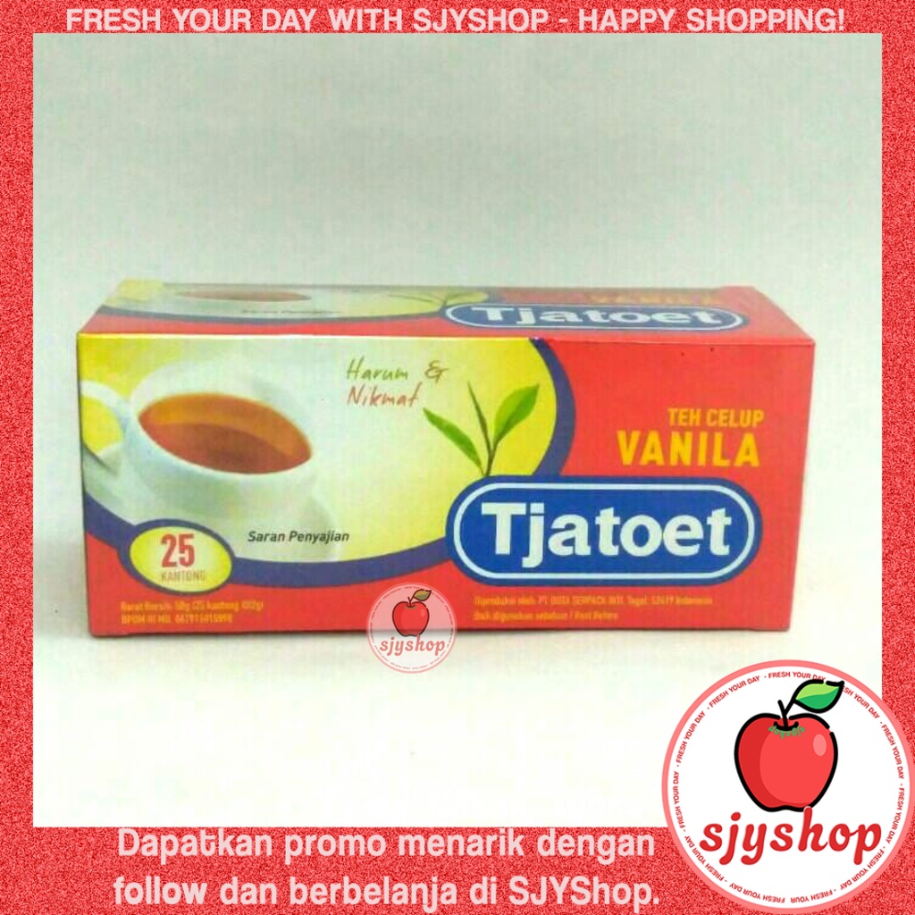 Tjatoet Teh Celup Vanilla / isi 25 / 50gr - SJYShop