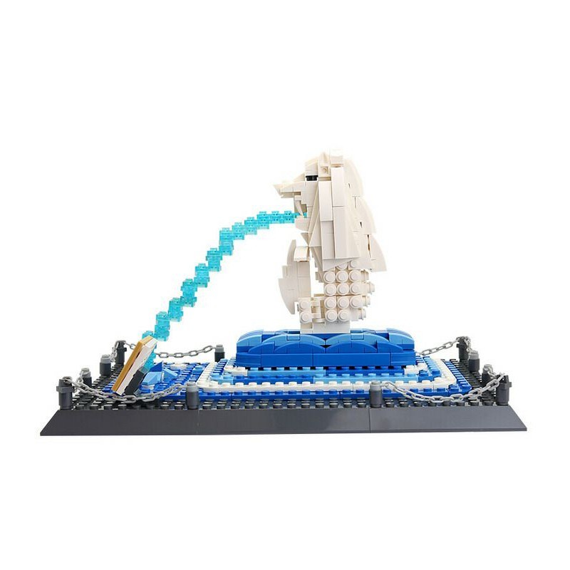 Mainan Blocks Singapore Merlion Statue Building 4218 Brick 503 pc