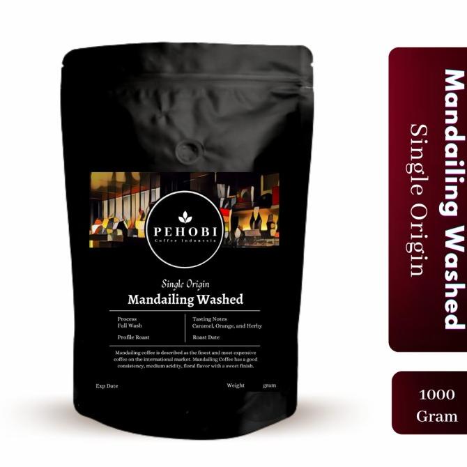 

[COD] PEHOBI Kopi Arabica Mandailing Washed 1KG [COD]