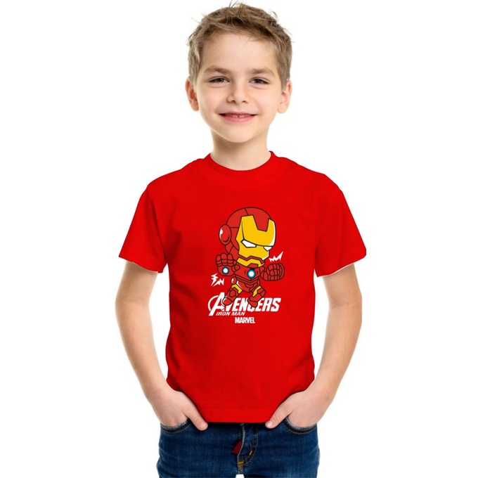 KAOS BAJU ANAK IRON MAN KARTUN TERBARU TERLARIS / BAJU ANAK IRON MAN