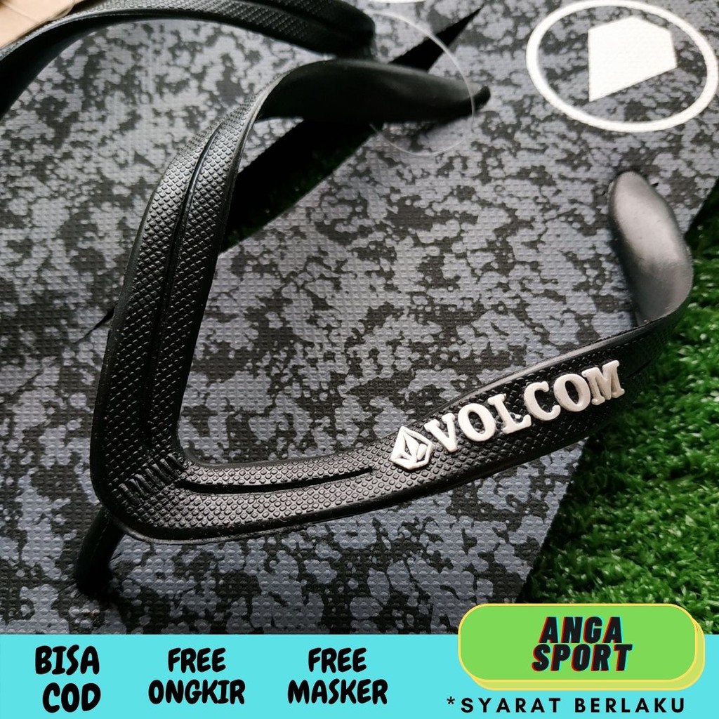 SANDAL PRIA VOLCOM /  SANDAL BRANDED COWOK / SENDAL SANTAI / SANDAL DISTRO ABG / SENDAL SURFING