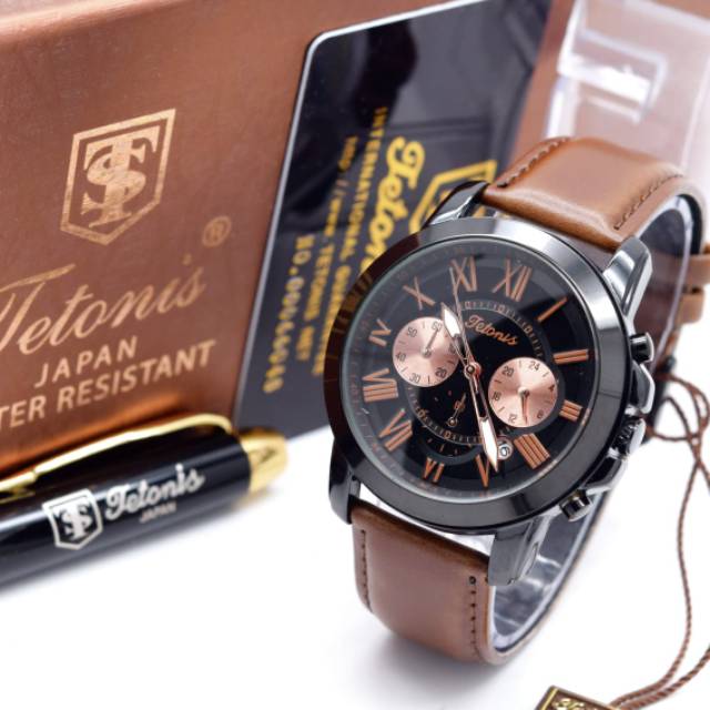 Jam Tangan Pria Tetonis Original Chrono Aktif Garansi Resmi 1 Tahun