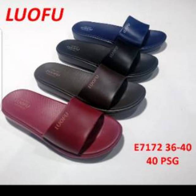  luofu  E7172 sandal  selop  unisex empuk ringan Shopee 