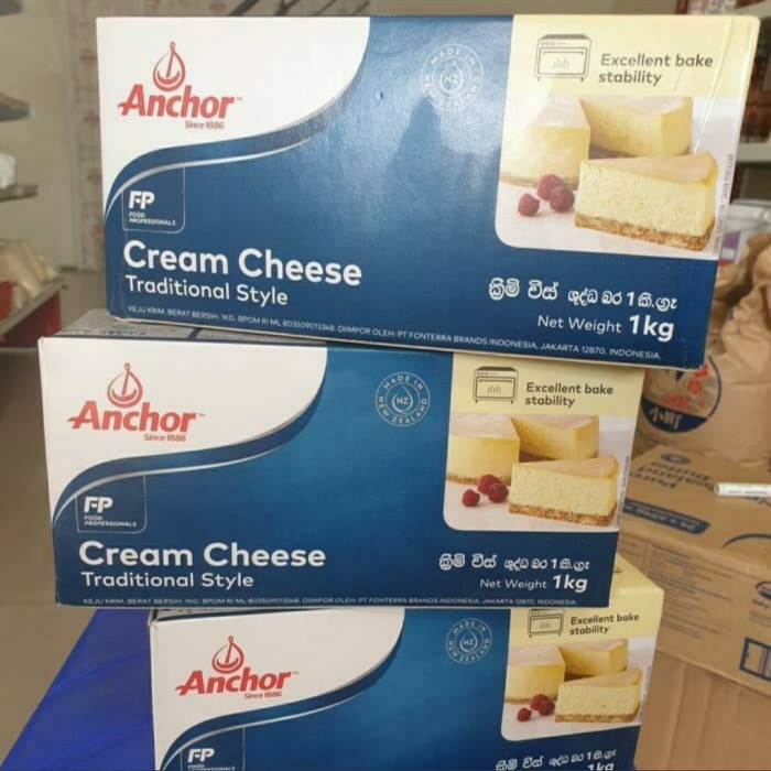 

Krim- Anchor Creamcheese 1Kg, Keju Cream Cocok Untuk Campuran Makanan/Cake D -Krim.