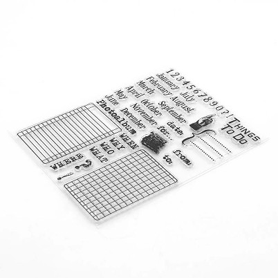 Clear Stamp (Stempel Transparan/Bening) - Planning Schedule