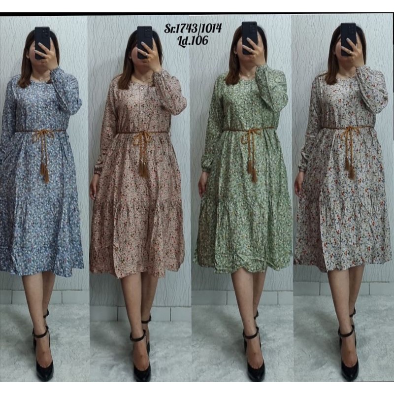 Tunik Rayon Motif Bunga