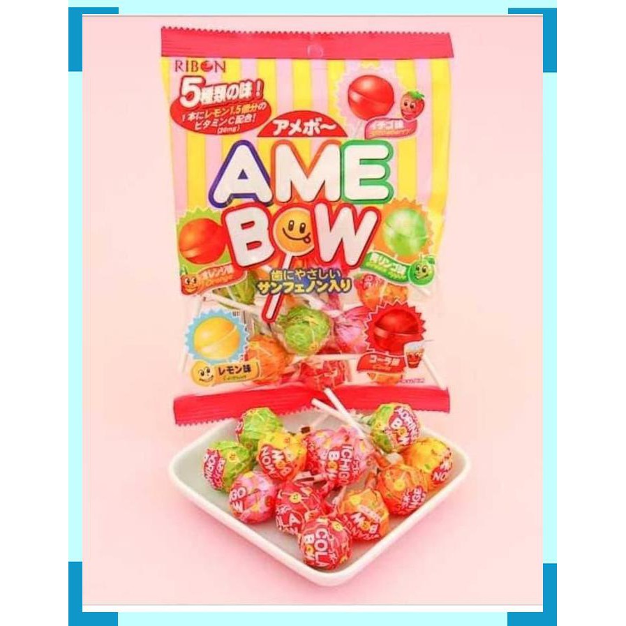 

Japanese Sweet Ribon AmeBow Lollipop Candy Permen Lolipop Jepang Pc