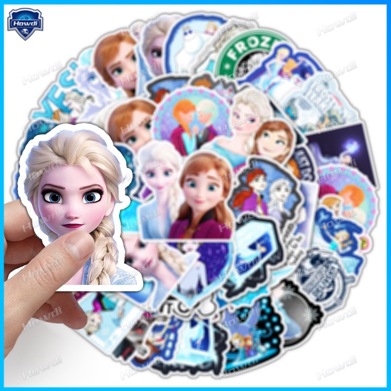 Stiker Kartun Frozen Tahan Air Untuk Helm Motor