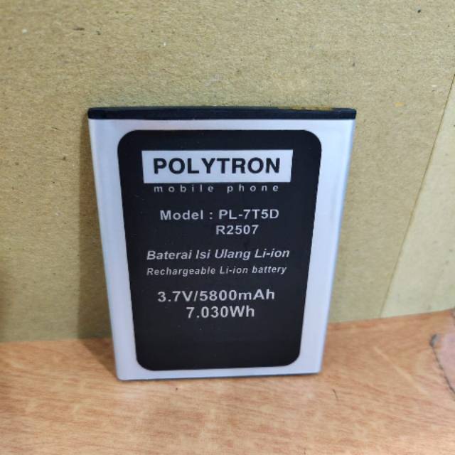 Batray Baterai Batre Batrai Polytron Rocker T3 R2507/ R2507i/ PL7T5D Original Oem
