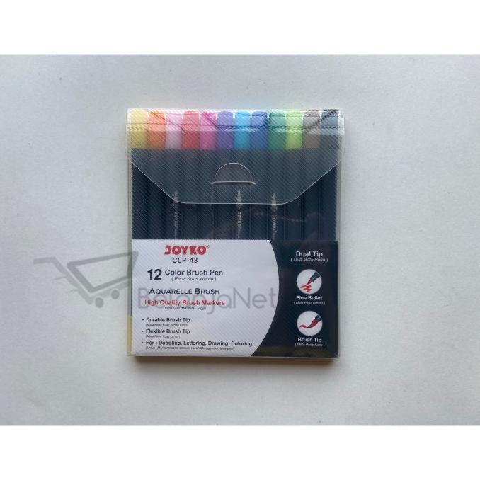 

[[COD]] Color Brush Pen Joyko 12 Warna ( Kuas & Pen 12 color) CLP-43 BERKUALITAS Kode 564