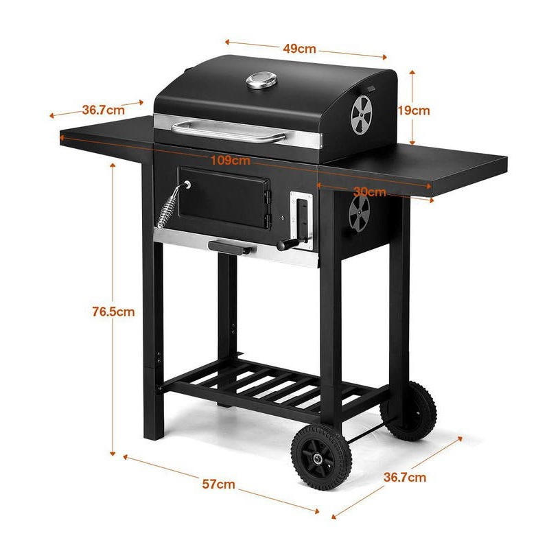 Multifunctional Barberque Alat Panggang Arang Grill BBQ Smoker