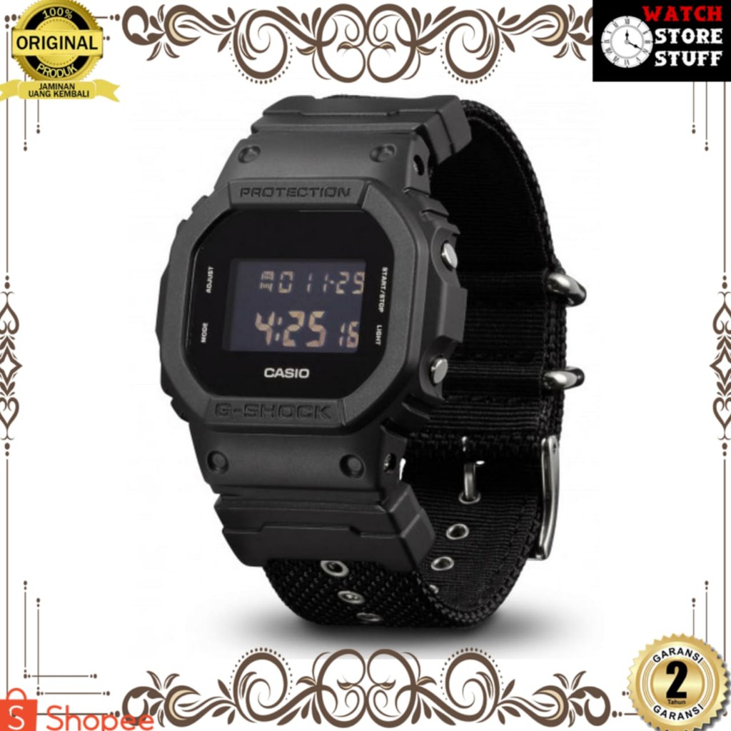  jam tangan pria wanita   rantai   kulit   karet   murah   pria cas10 g shock dw 5600 bbn  carbon st