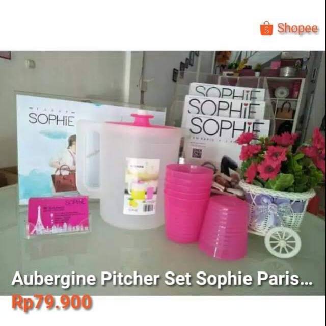 Aubergine pitcher set sophie paris martin