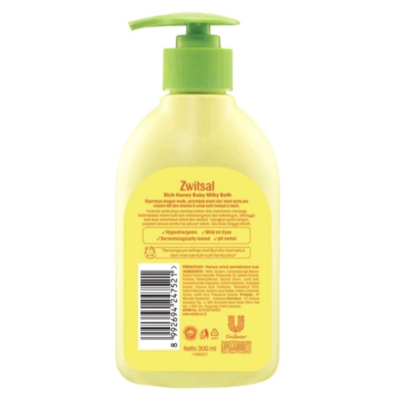 ZWITSAL Baby Bath Rich Honey 300ml