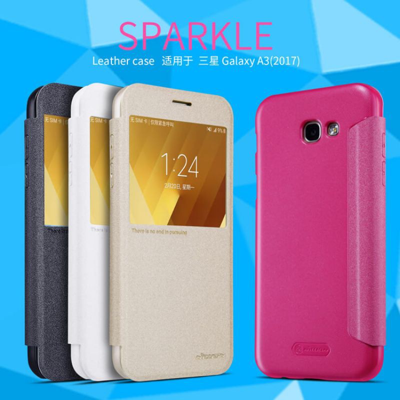 Nillkin Sparkle Series New Leather case for Samsung Galaxy A3 2017 A320