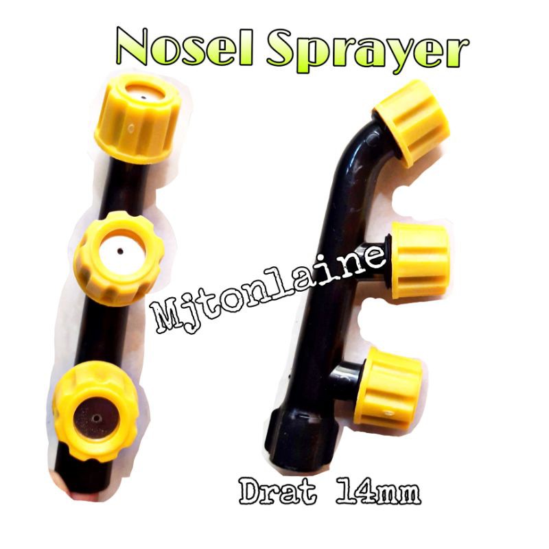 Nosel Sprayer 3 Kepala Drat 14mm Nozel Sprayer Semprot Hama