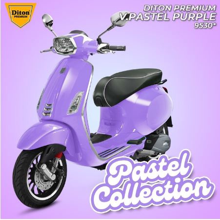 Pilok Diton Premium V.Pastel Purple 9530 Ungu Pastel BTS 400ml Motor Vespa Cat Semprot Pilox Pylox Warna Kalem Soft