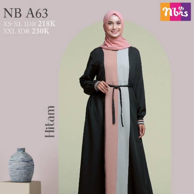 Gamis muslimah nibras NB -A63