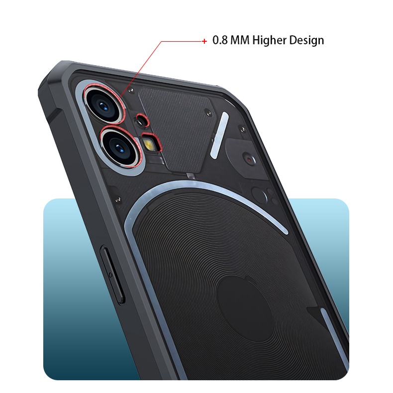 S/P- COVER Casing Hard Case Belakang Bahan Silikon Akrilik Shockproof Anti Jatuh Untuk Nothing Phone 1