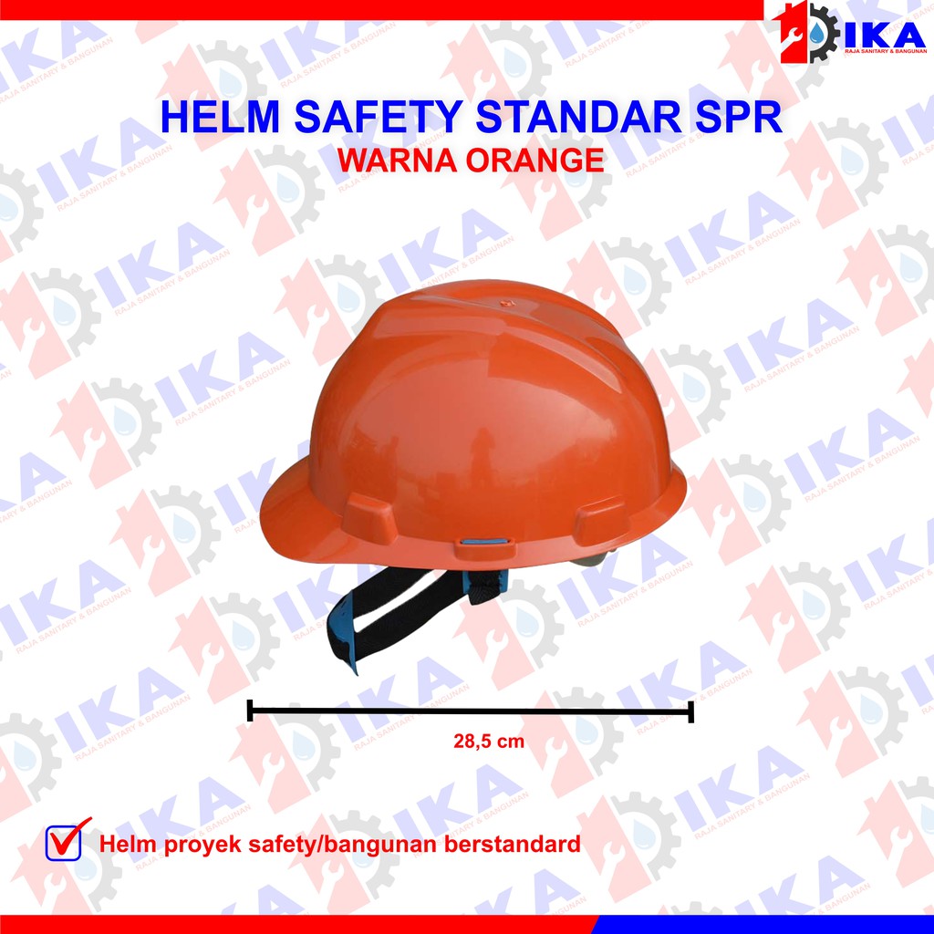 HELM PROYEK BERSTANDART SAFETY ) LENGKAP DENGAN TALI DAGU SIAP PAKAI (KUALITAS TEBAL)